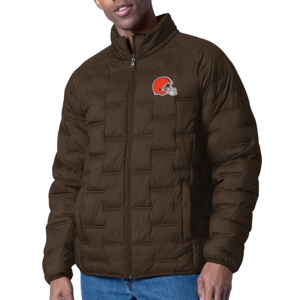 G-III Men's Cleveland Browns MVP Full-Zip Puffer Jacket Large NWT ($150 Retail)